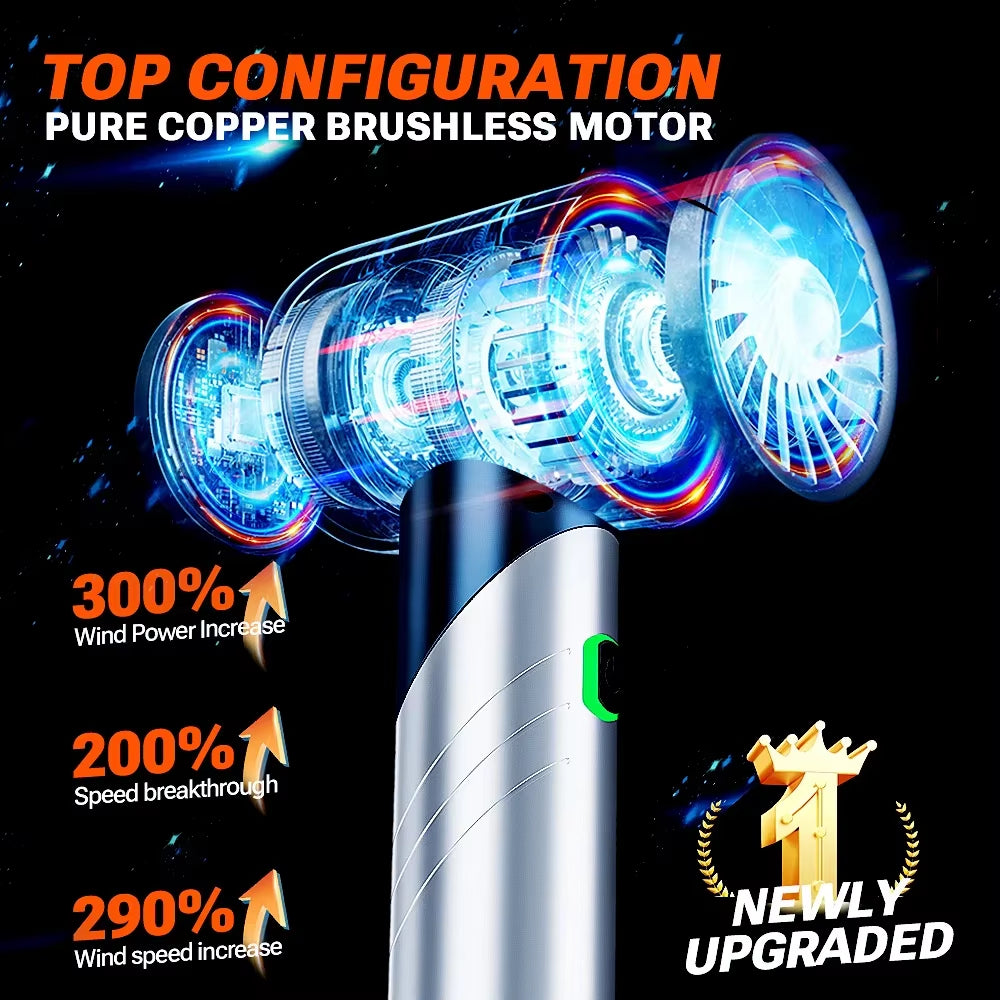 Car Vacuum Cleaner Handheld Cordless Strong Suction Car Vacuum Cleaner Foldable Cleaning Machine Portable Vacuum Cleaner
