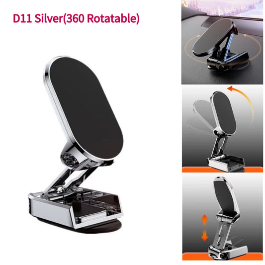 Magnetic Car Phone Holder 360 Rotate Foldable Magnet Mobile Phone Stand Cell GPS Support for Iphone 14 13 Xiaomi Mi Samsung LG