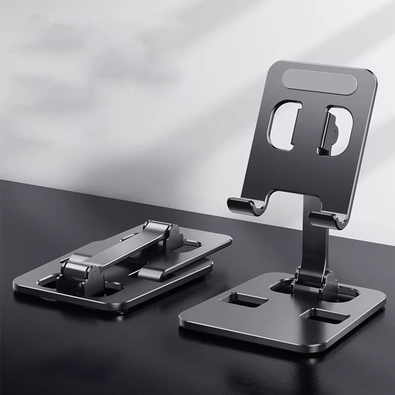 Universal Aluminum Alloy Phone Tablet Holder for Ipad Adjustable Flexible Folding Lazy Desktop Live Mobile Phone Stand Mount